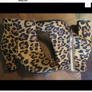 Animal Print Booties